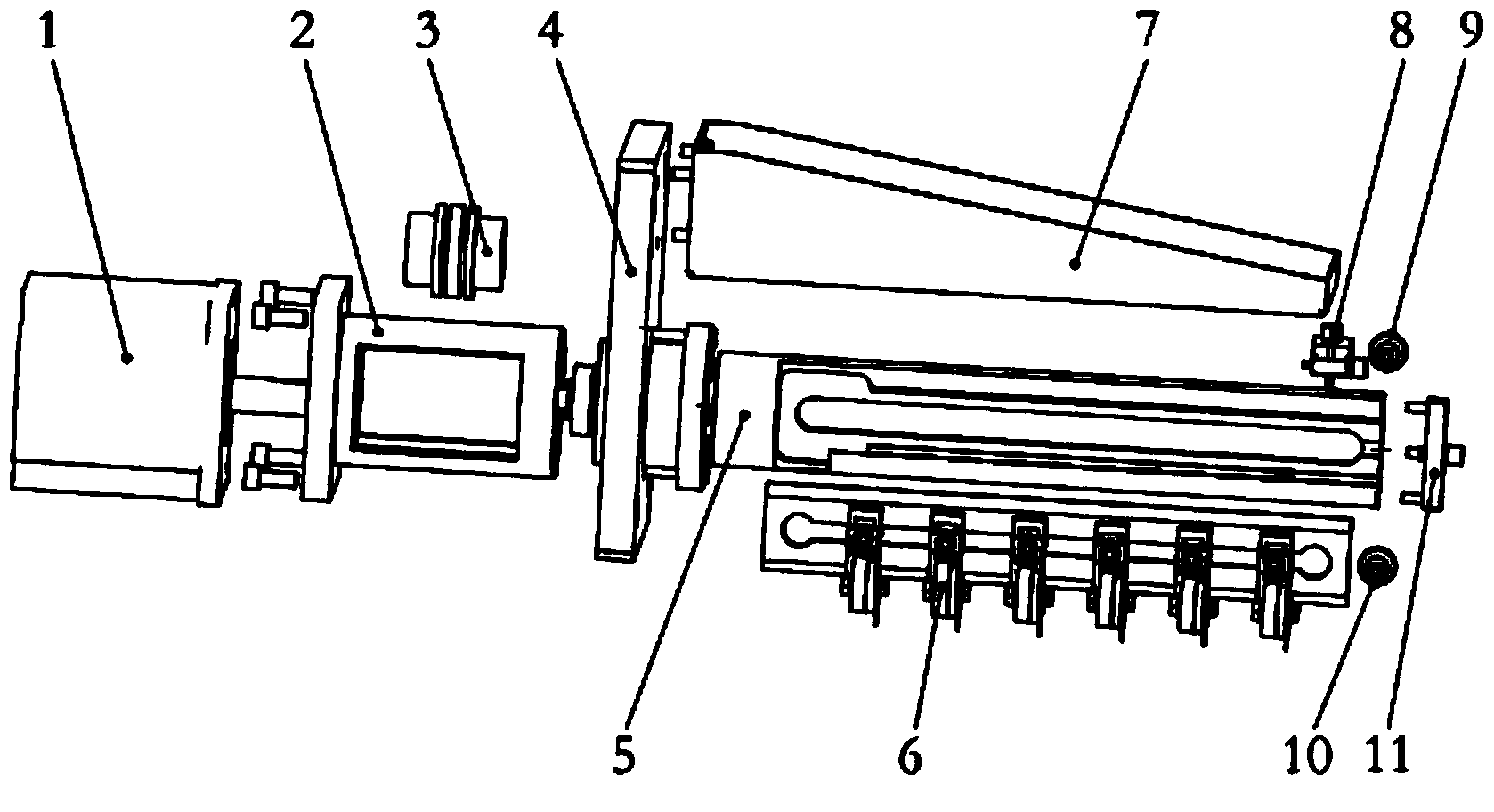 On-line slitting device suitable for RFID (Radio Frequency Identification) tag production