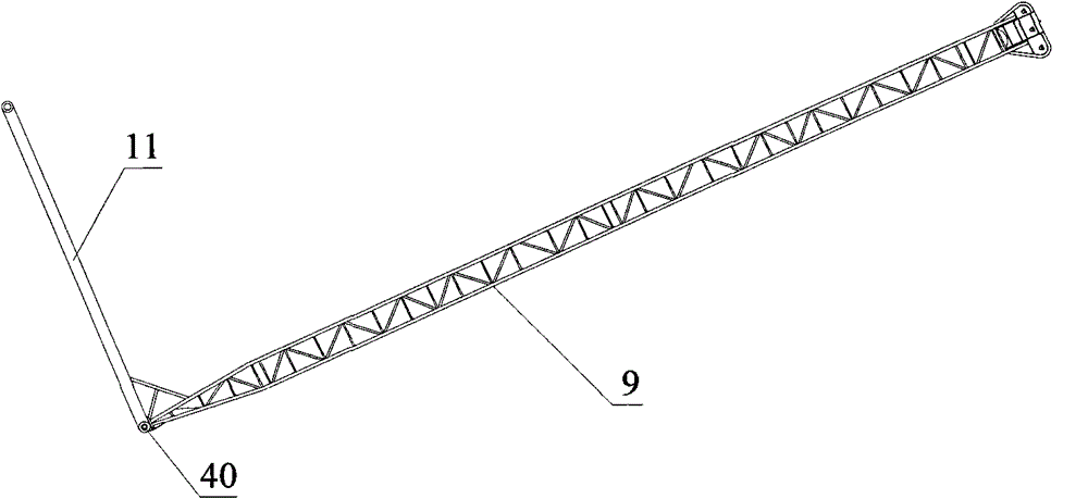 A kind of group tower crane with jib