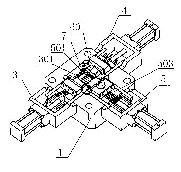 Die-casting die for pump bodies