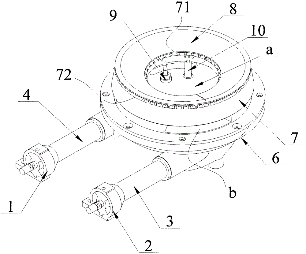 Two-ring fire burner and energy efficiency promotion method thereof