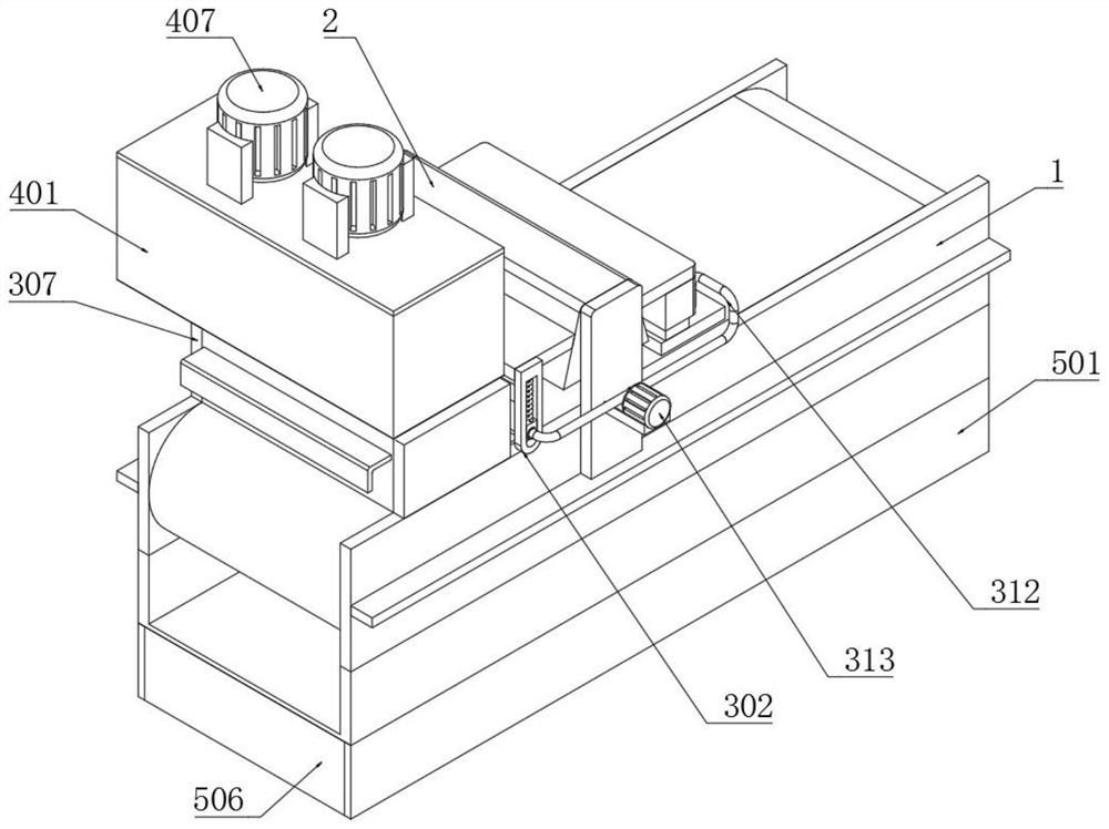 Belt type sintering machine protection device capable of continuously working