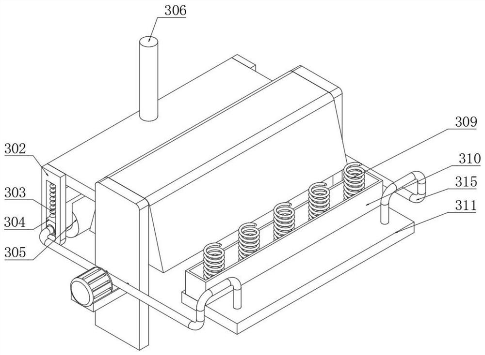 Belt type sintering machine protection device capable of continuously working