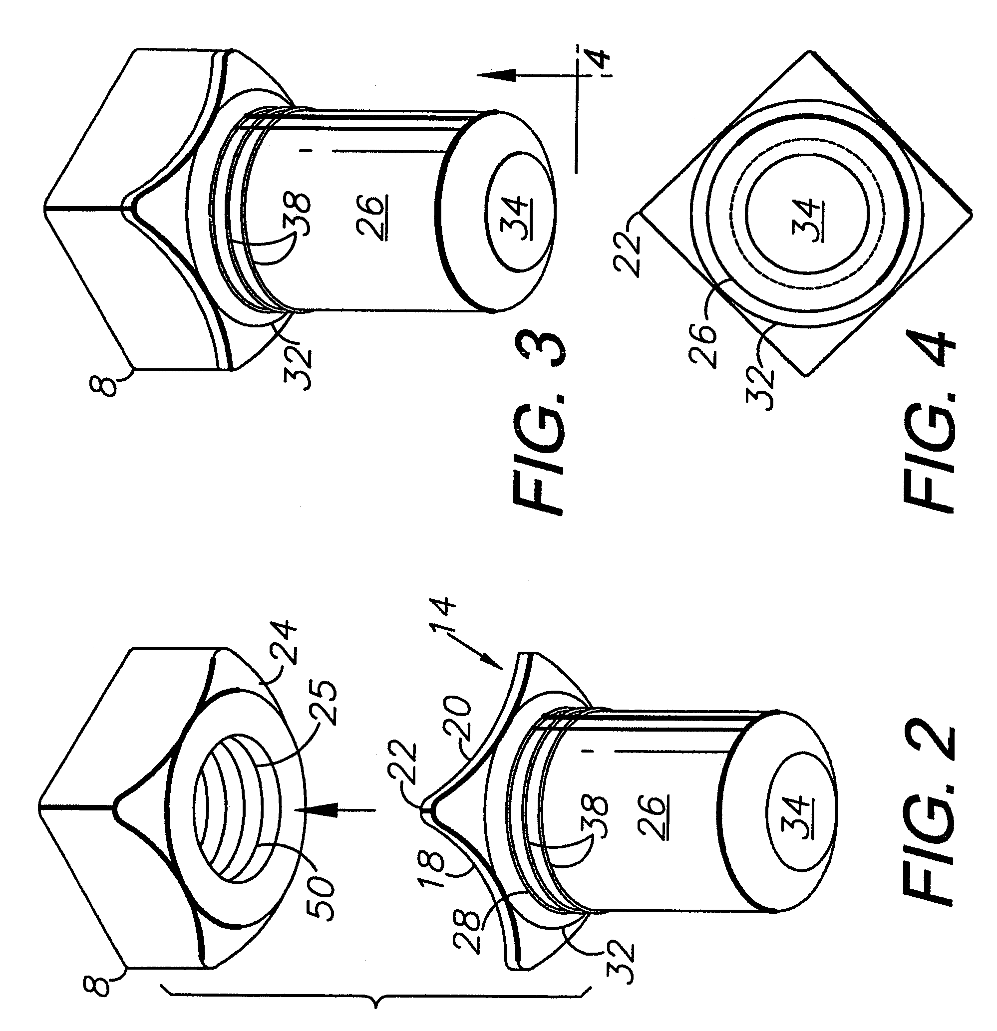 Encapsulated fastener and method and tooling for manufacturing same