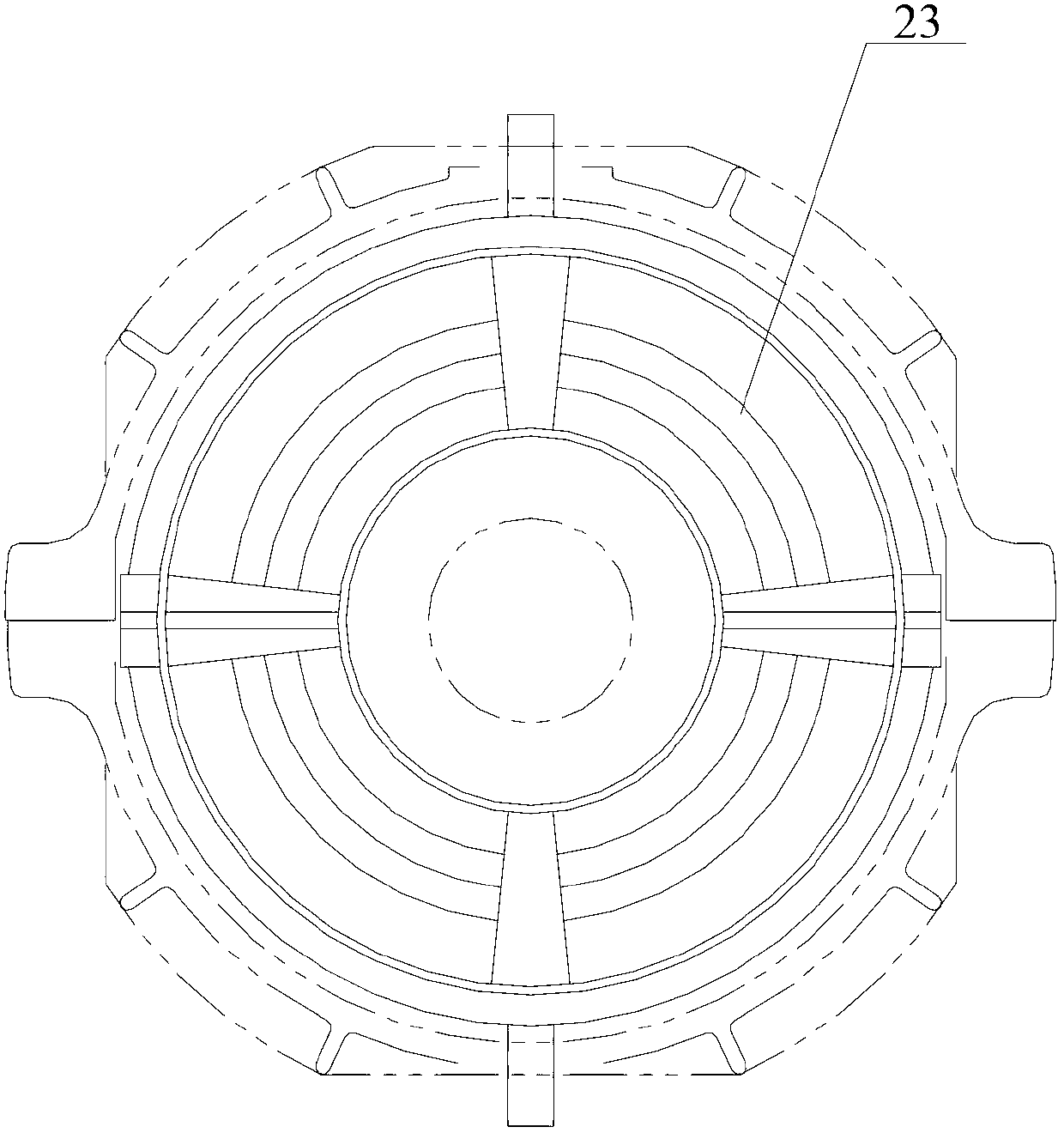 Steam turbine and dehumidifying device in steam cylinder of steam turbine