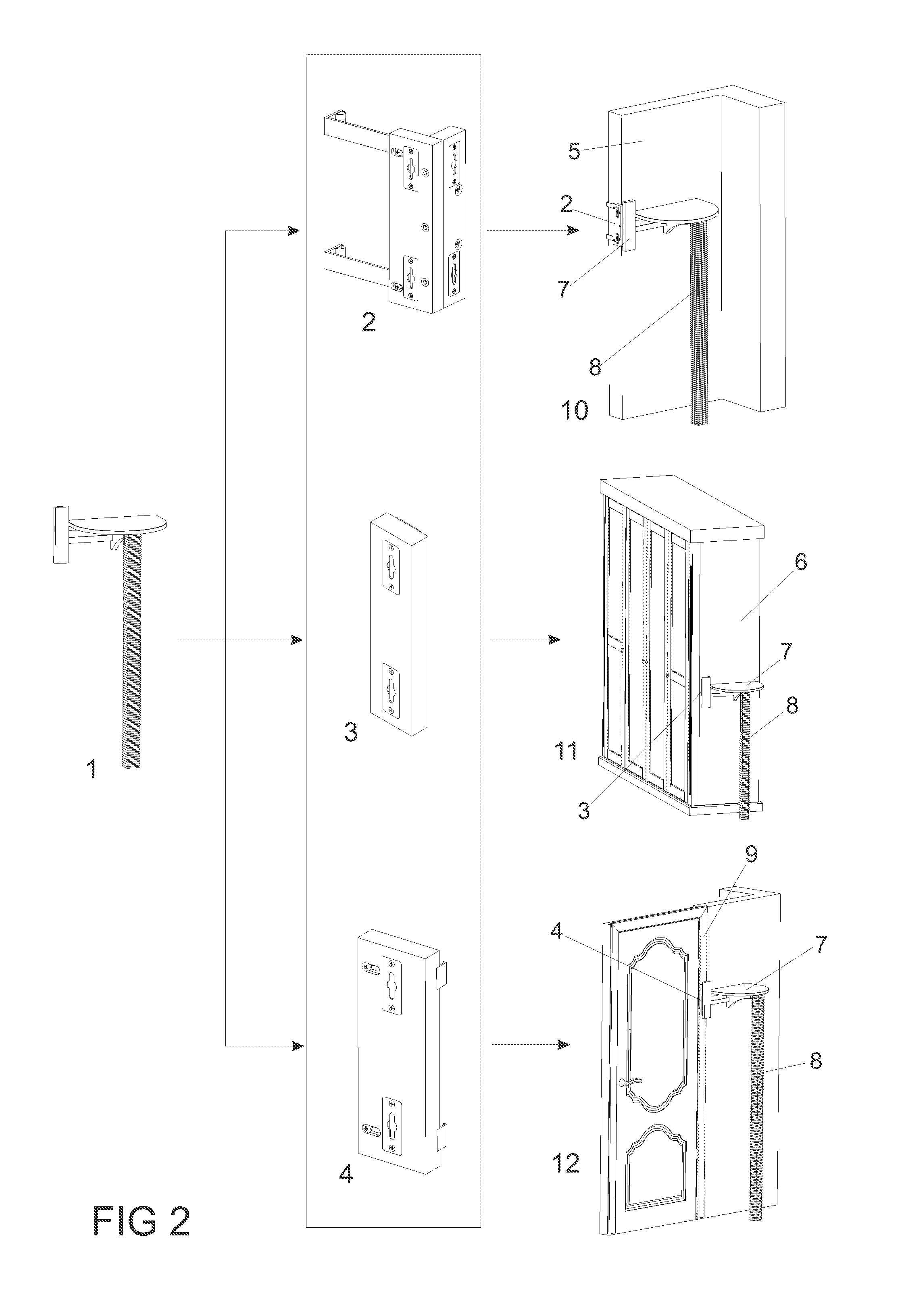 Combined cat scratching and activity device with selection of mounts