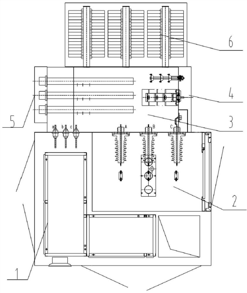 35 kV combined transformer shaped like Chinese character 'pin '