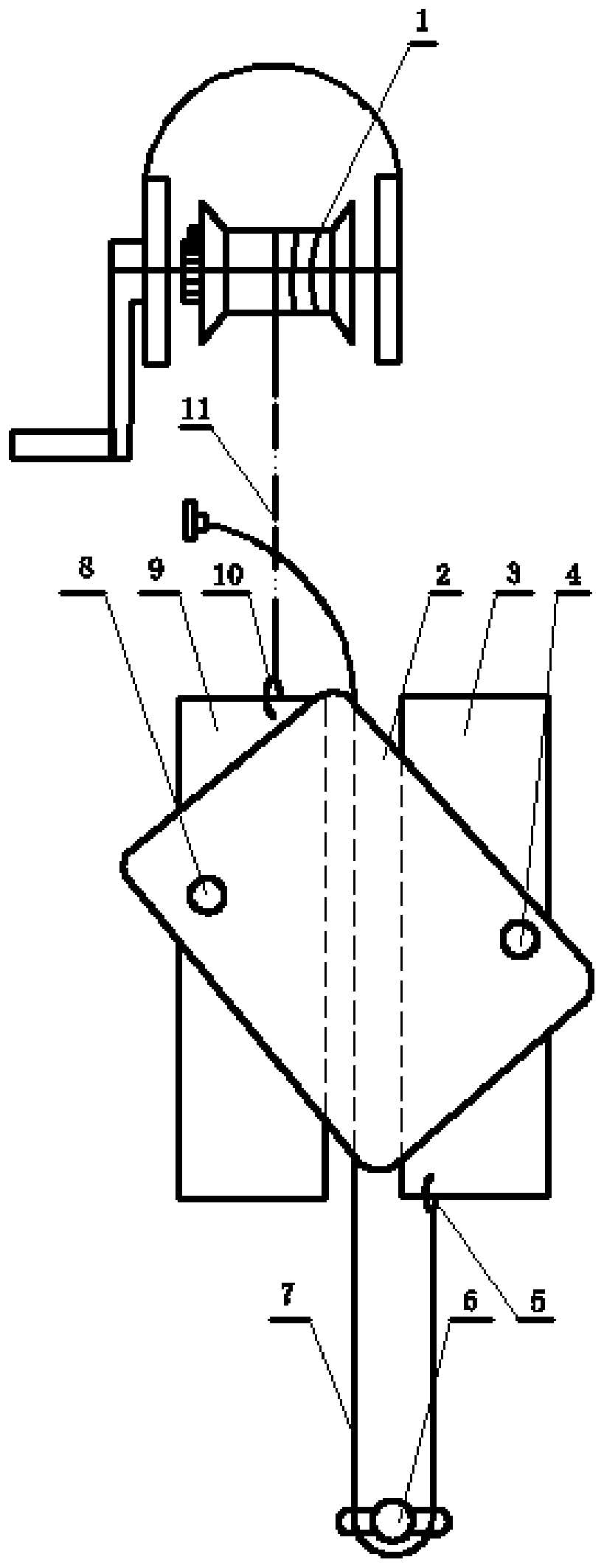 Quick locking and unlocking mechanism of steel wire rope