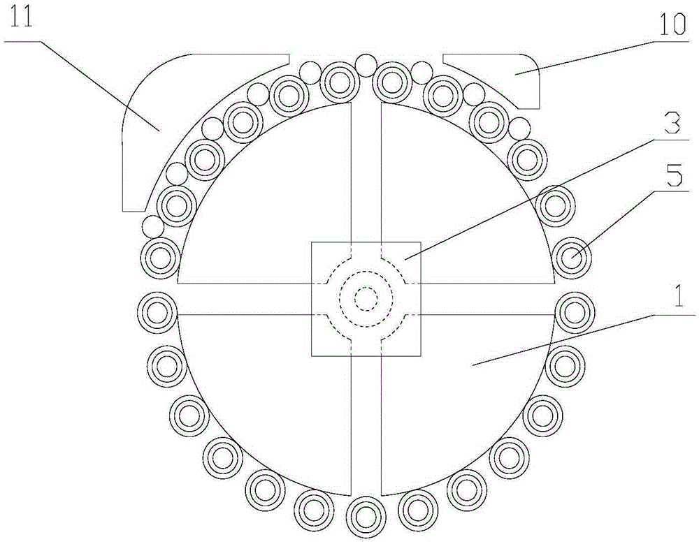 A rotary transmission device used for precision detection mechanism of pharmaceutical glass bottle production line