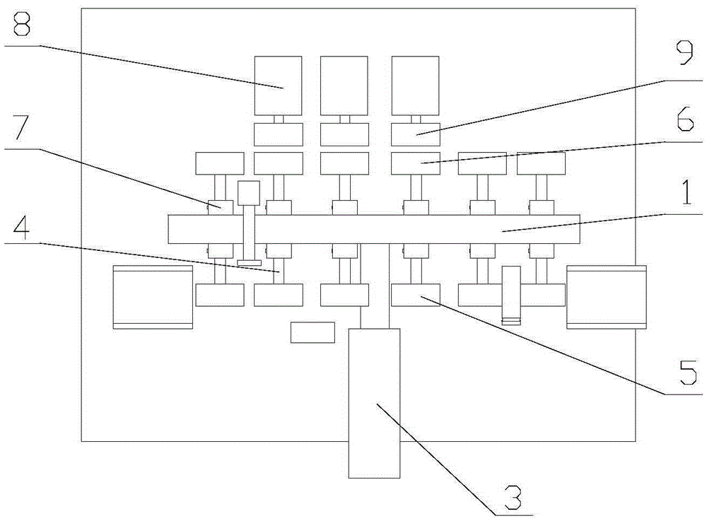 A rotary transmission device used for precision detection mechanism of pharmaceutical glass bottle production line