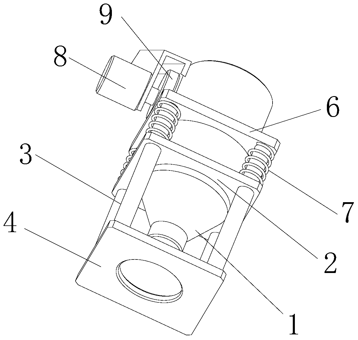 High-precision laser cutting device