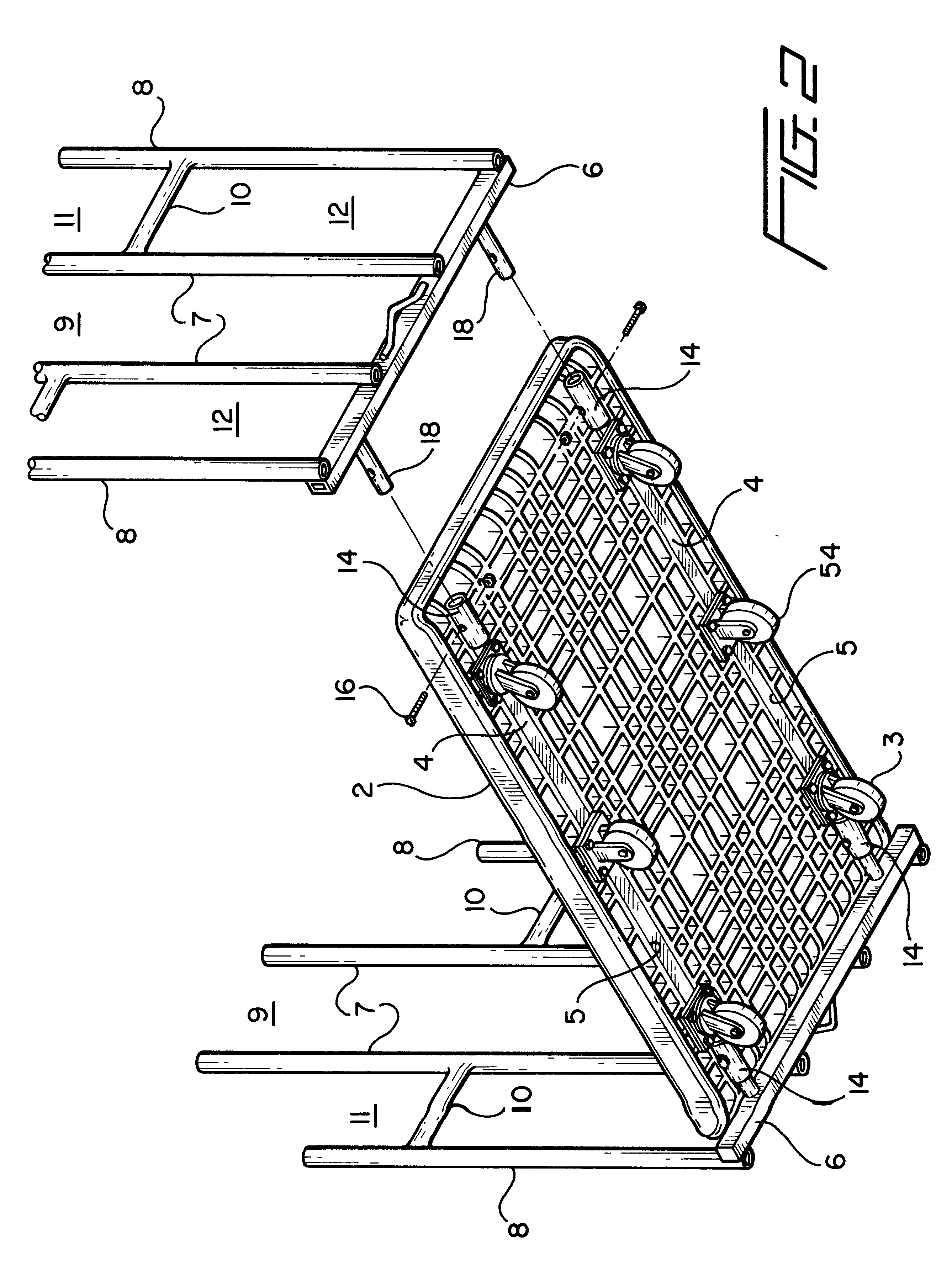 Modular universal flat bed cart with variable support and maneuvering handles