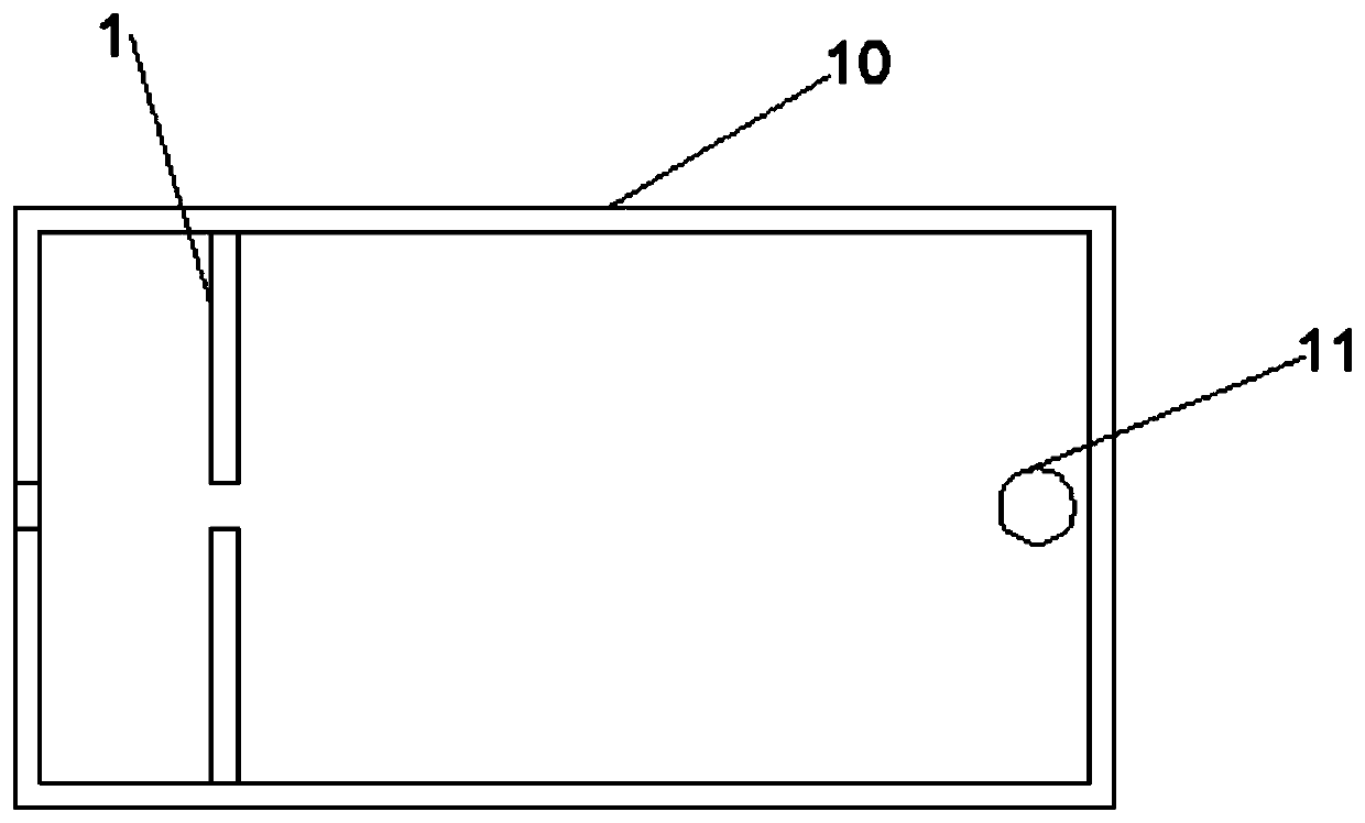 Square-combination multiple-layered type experimental device for zebrafish capable of simulating crowd flow