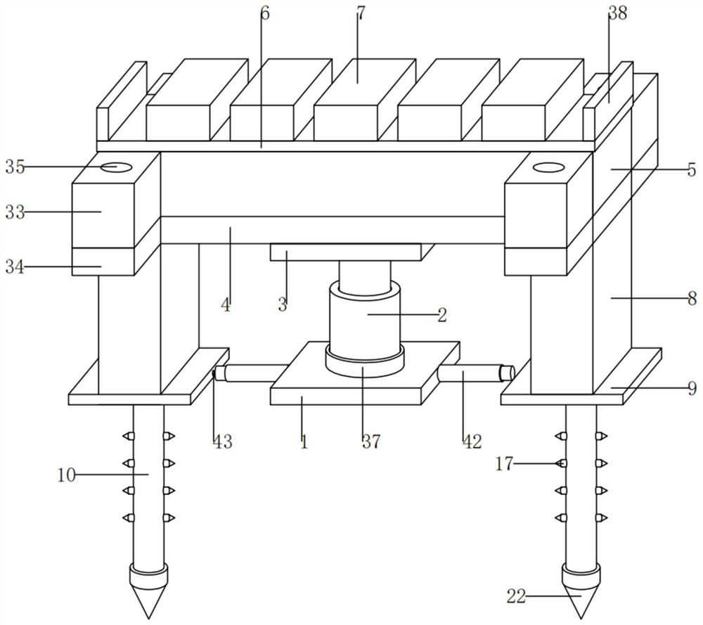 A device for engineering pile detection static load test