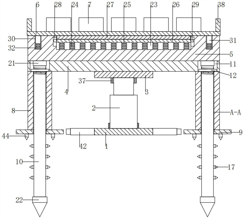 A device for engineering pile detection static load test