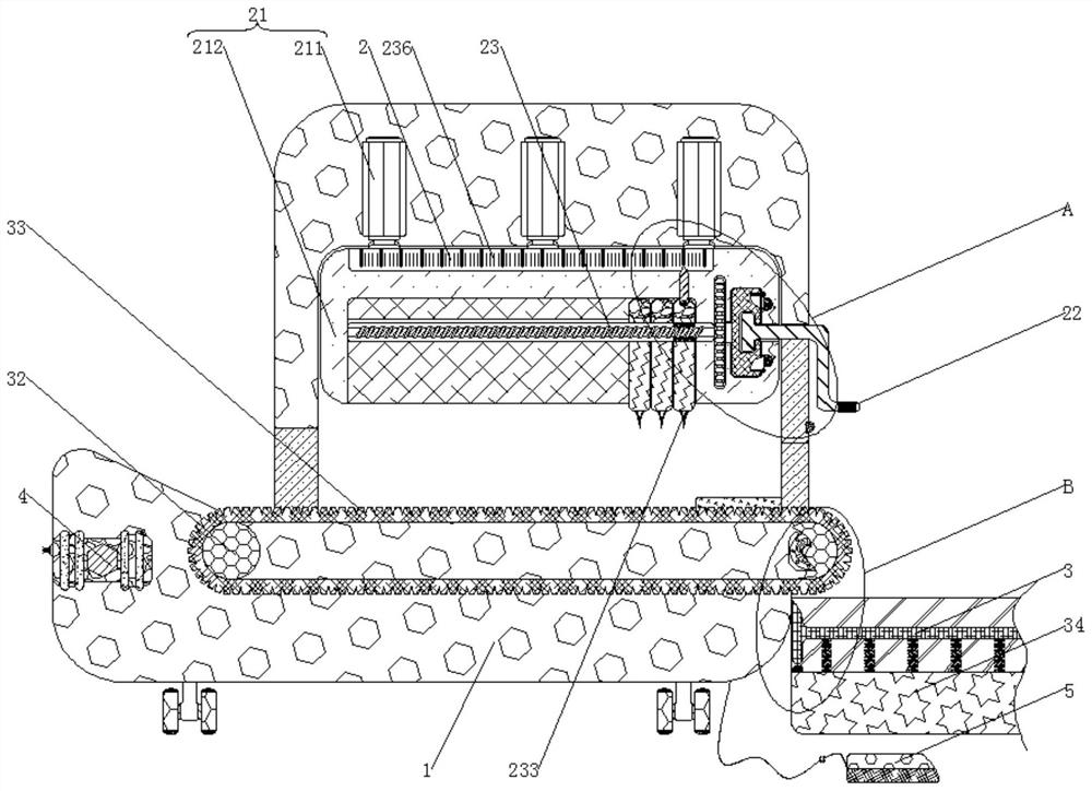 Cutting device capable of conveniently adjusting cutting distance and used for constructional engineering