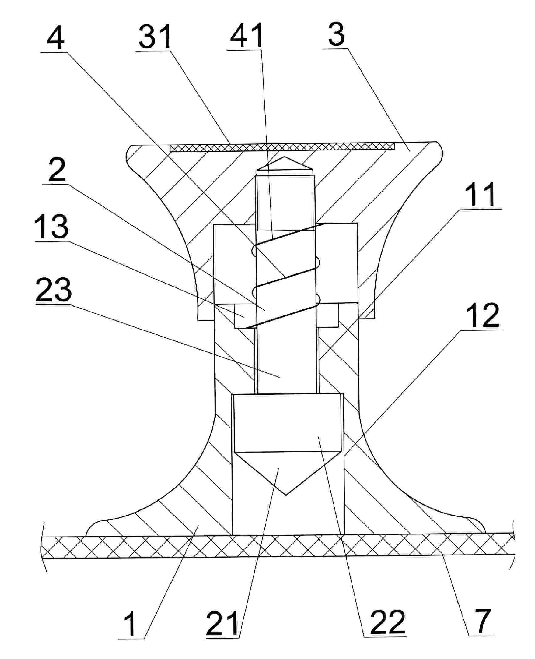 Fixed type toughened glass crushing escape apparatus