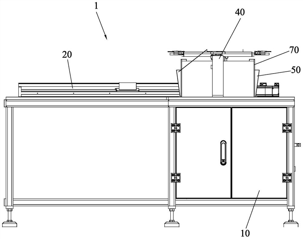 Plate punching feeding-discharging equipment and operation method thereof