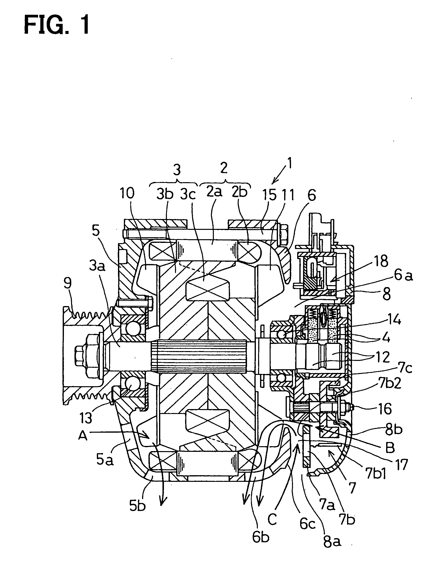 AC generator for vehicle