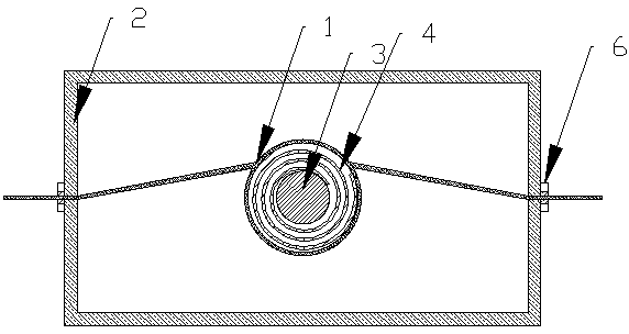 Cable with coiling box