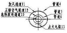 Atomizing combustor for treating industrial hazardous waste liquid