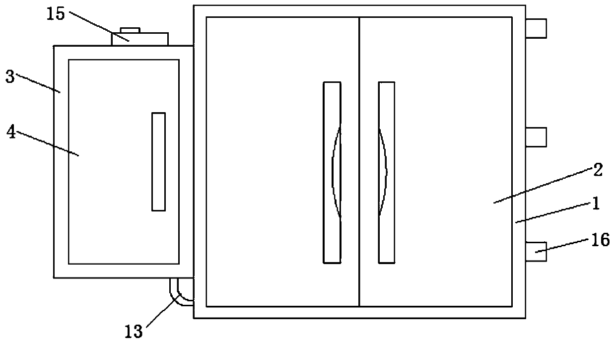 Hospital archive dust removal treatment device