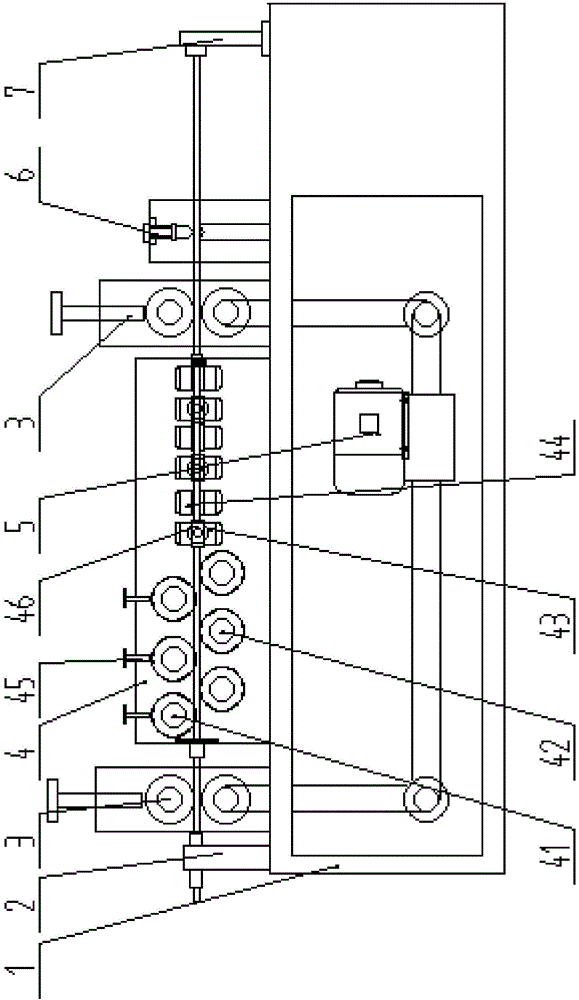 Automatic non-scratch steel wire straightening cutting-off machine