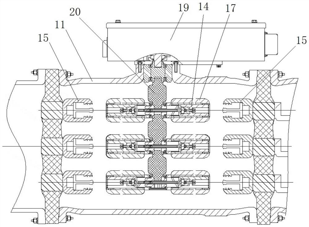 Double-break isolating switch