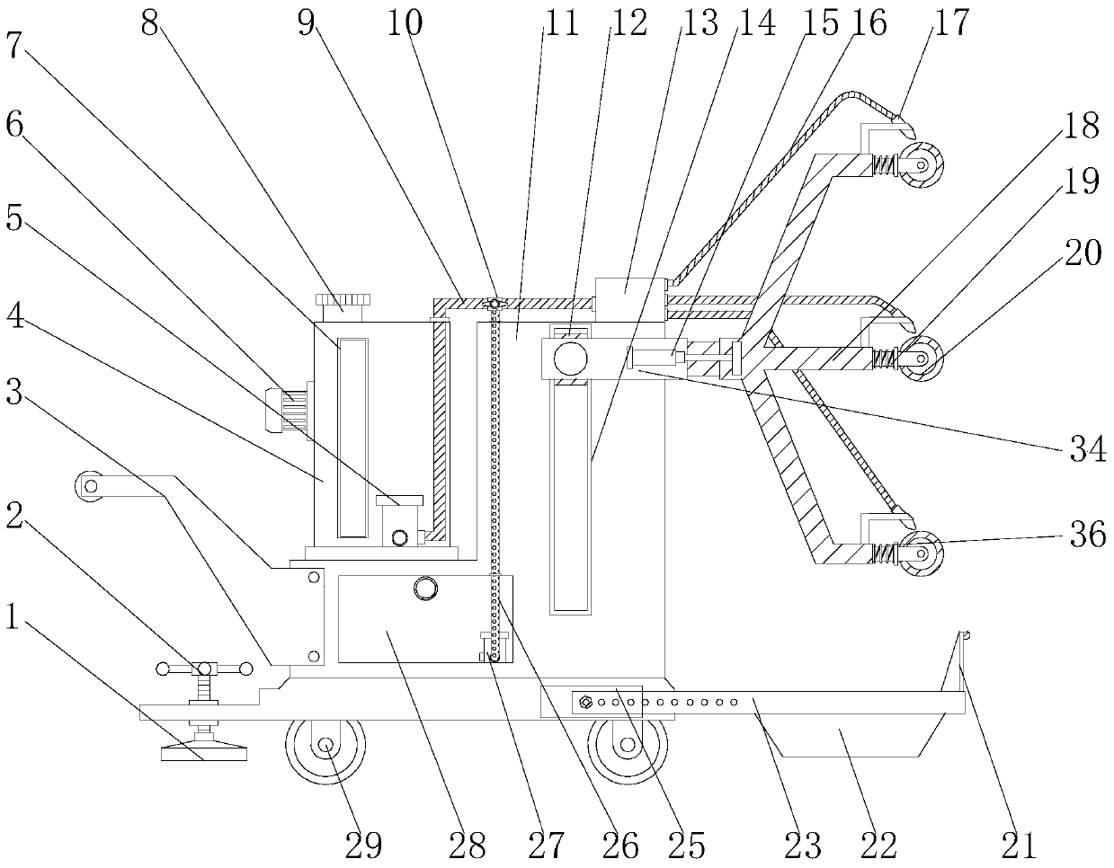 Small wall paint applying device