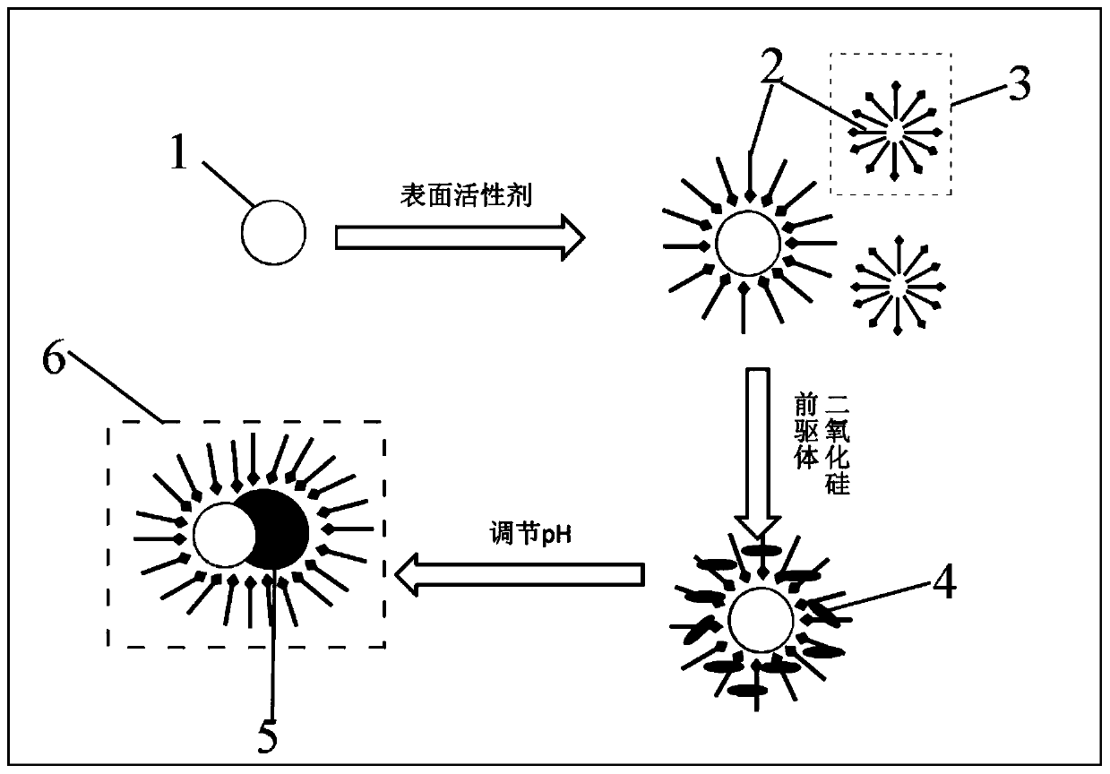 Janus type porous silicon dioxide compound nanoparticle and preparing method thereof