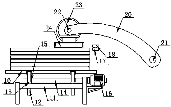 An automatic blanking processing system for electric vehicle suspension sheet metal parts