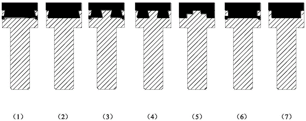 Fluoroplastic-metal valve element and molding technological method thereof