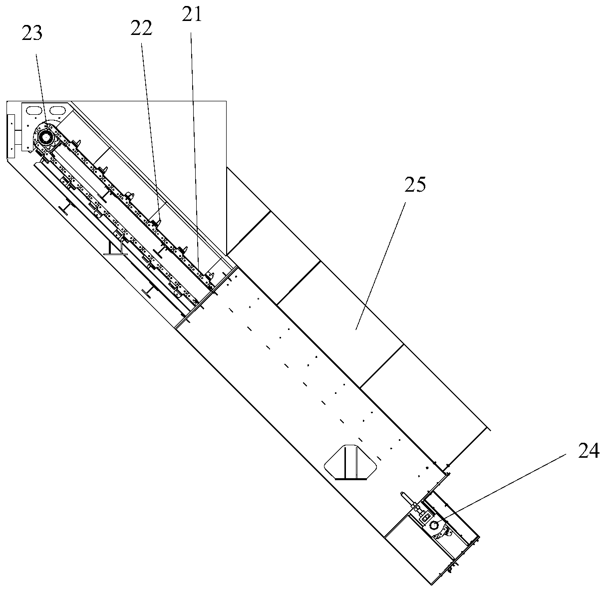 Bag breaking device and domestic waste sorting line with it