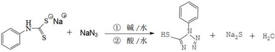 A kind of synthetic method of 1-phenyl-5-mercaptotetrazolium