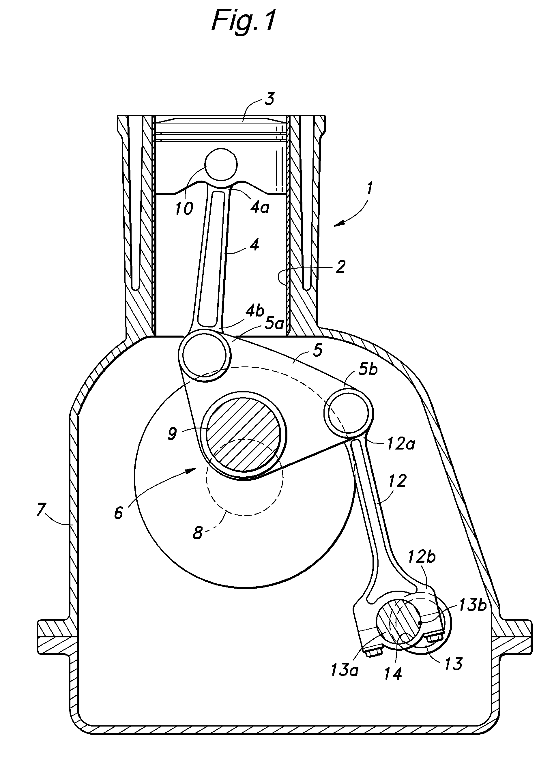 Variable stroke engine