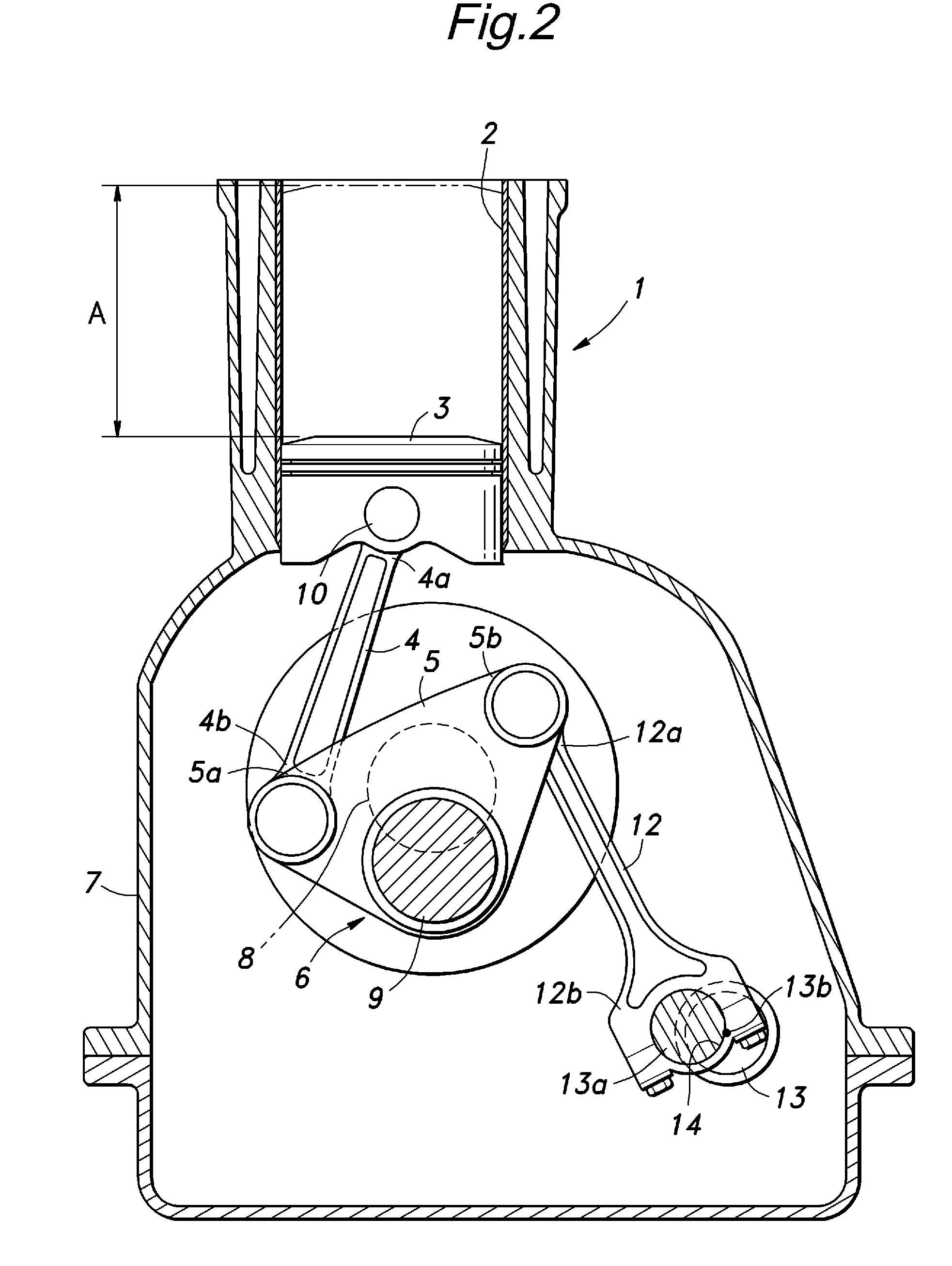 Variable stroke engine