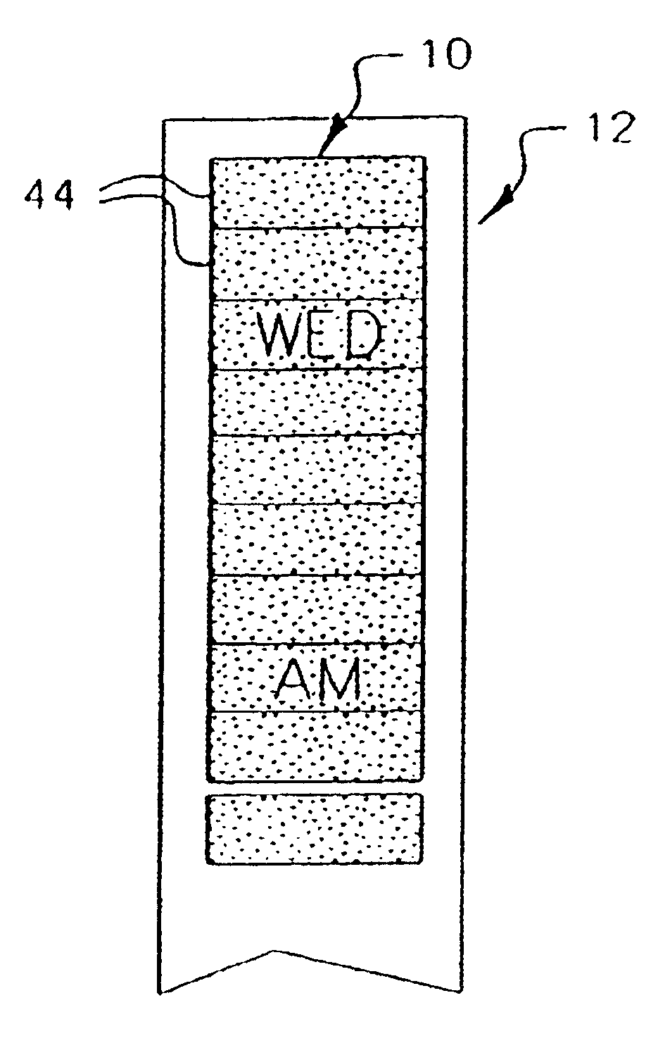 Rewritable label for recording time information