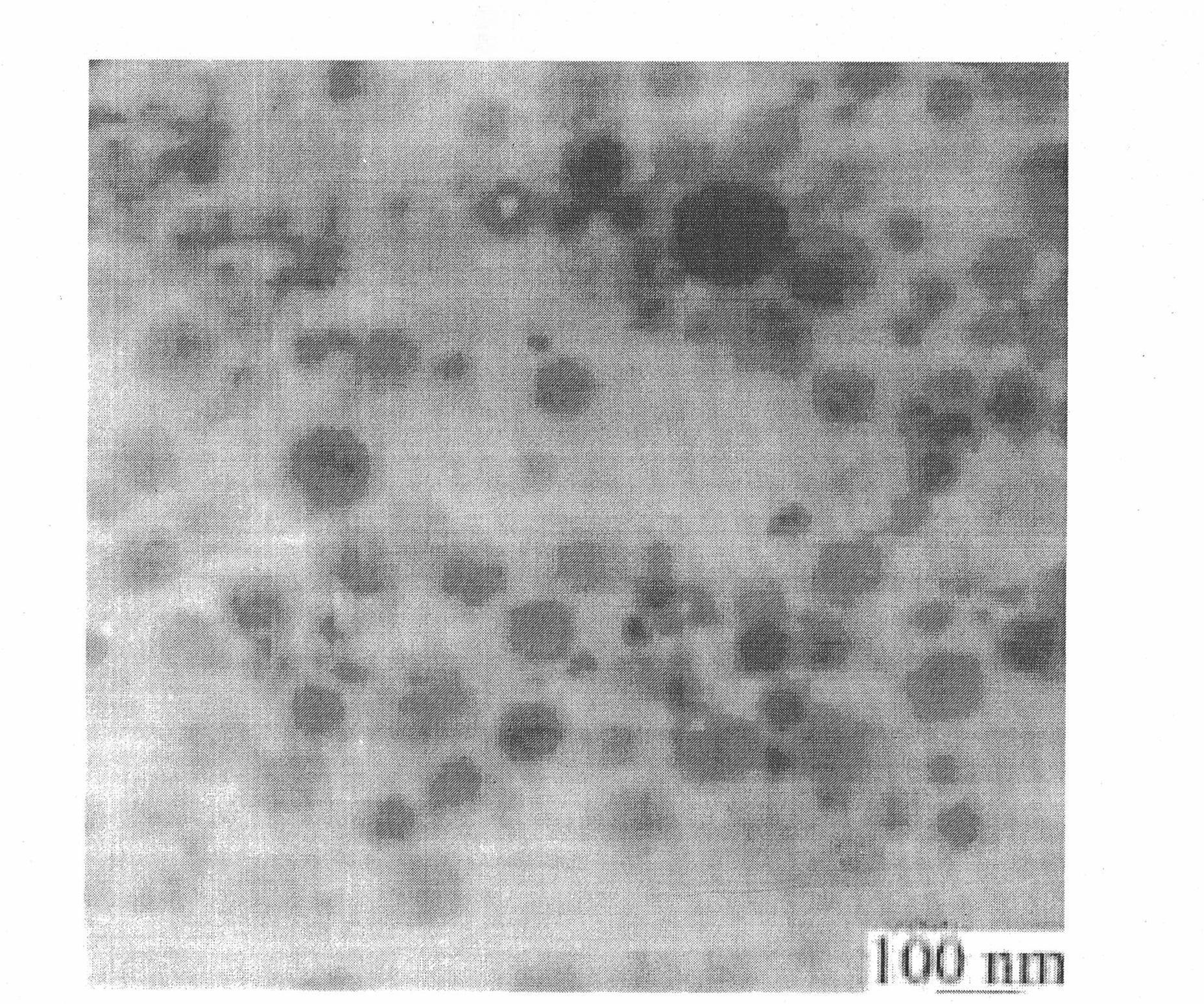 Synthesis method of macromolecular white light phosphor powder containing europium and terbium