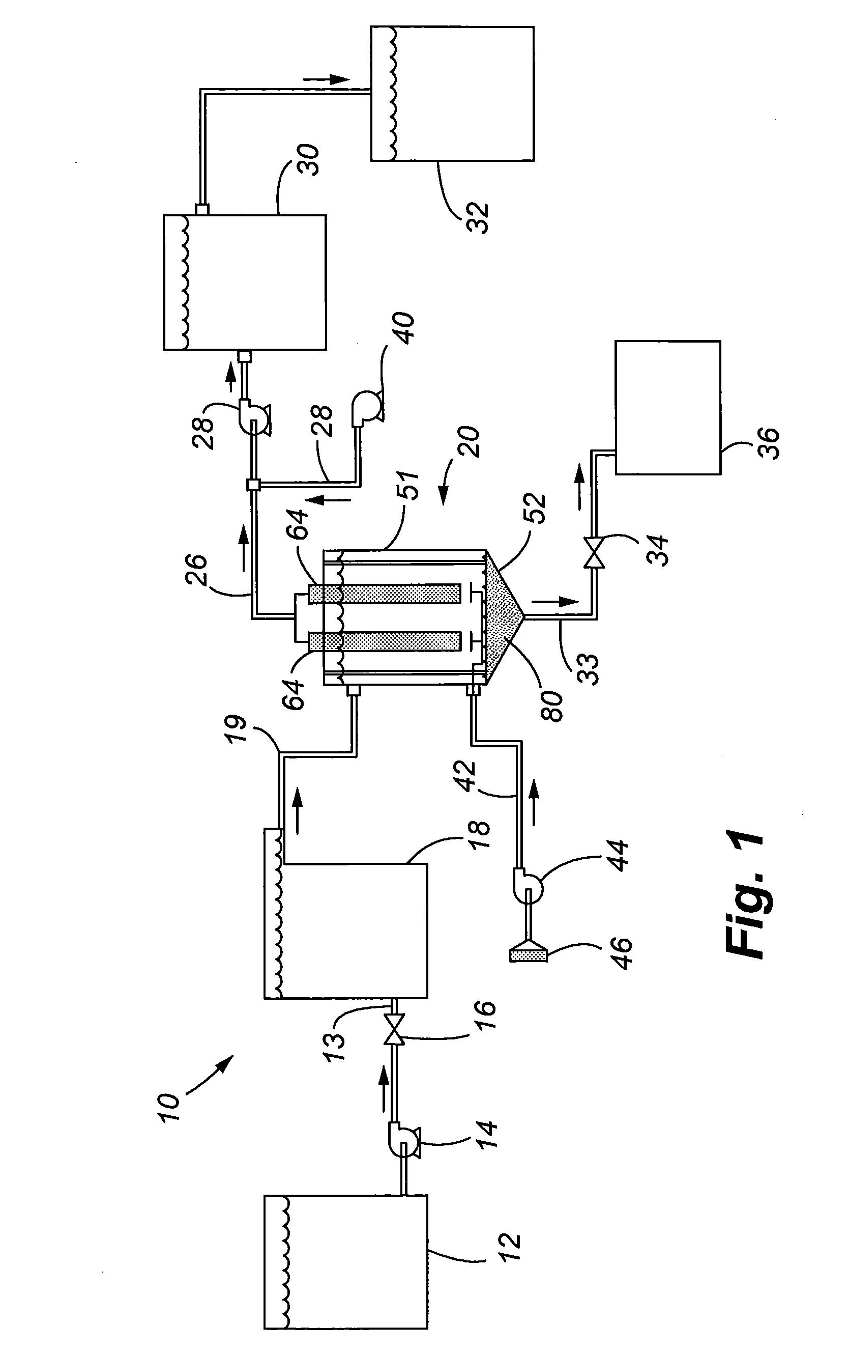 Method and apparatus for treatament of contaminated liquid