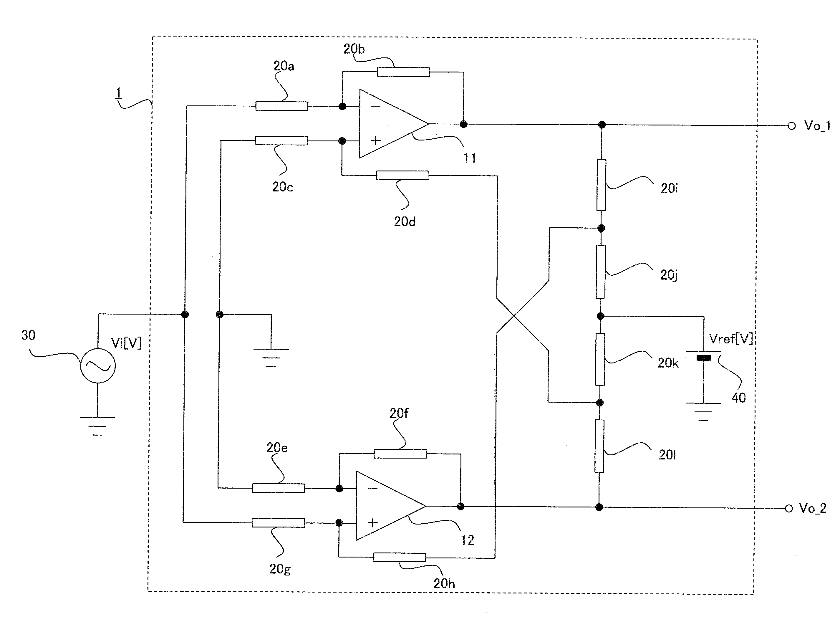 Balanced amplifier and electronic circuit