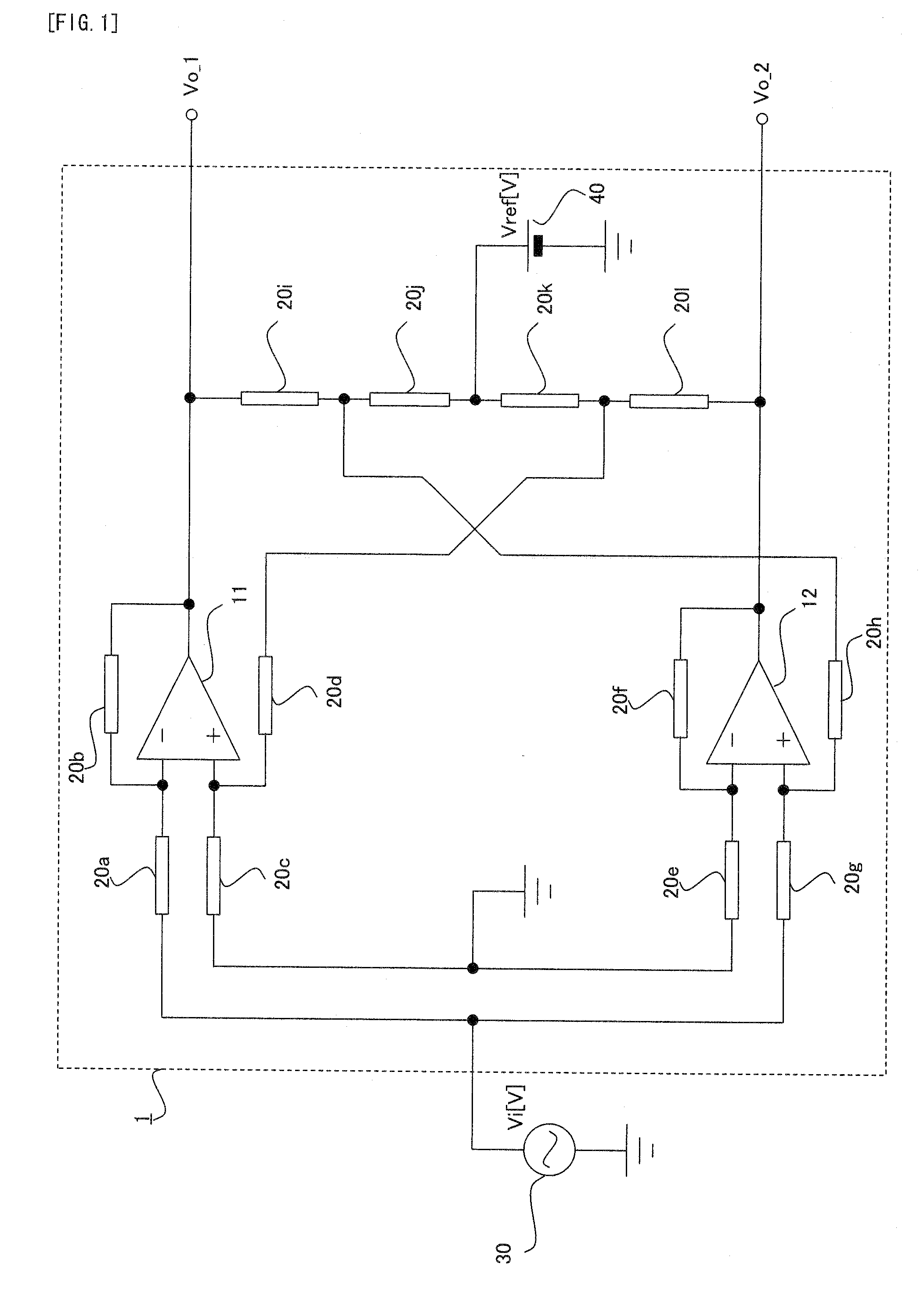 Balanced amplifier and electronic circuit