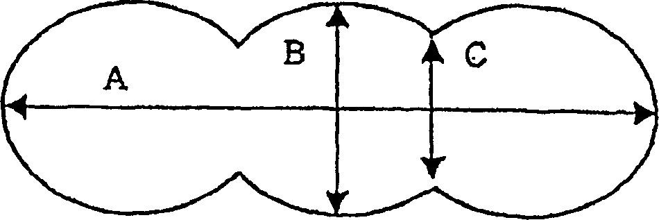 Polyester fibers having deformed section