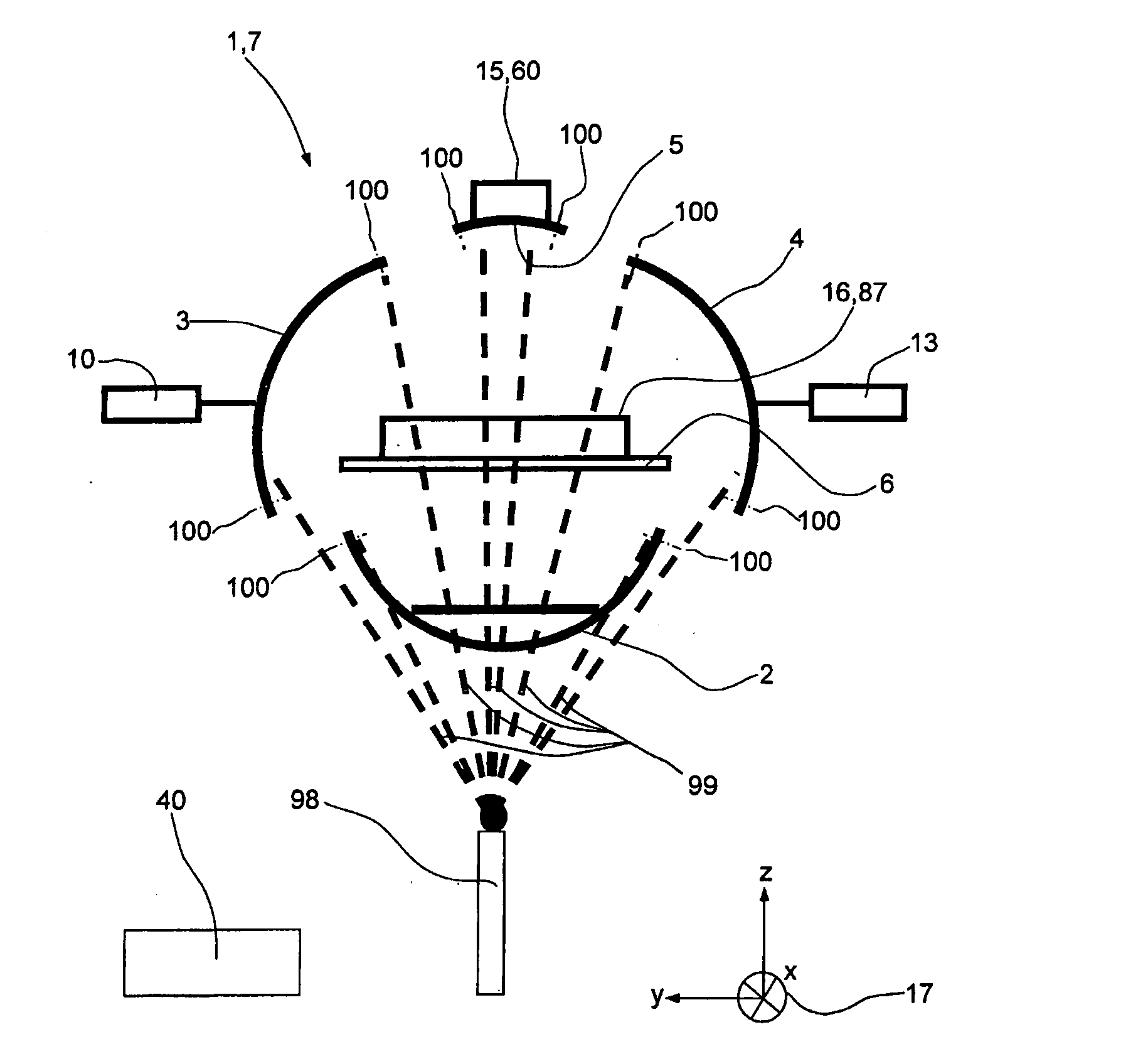 Device and method for joining and tacking sections for transportation vehicles