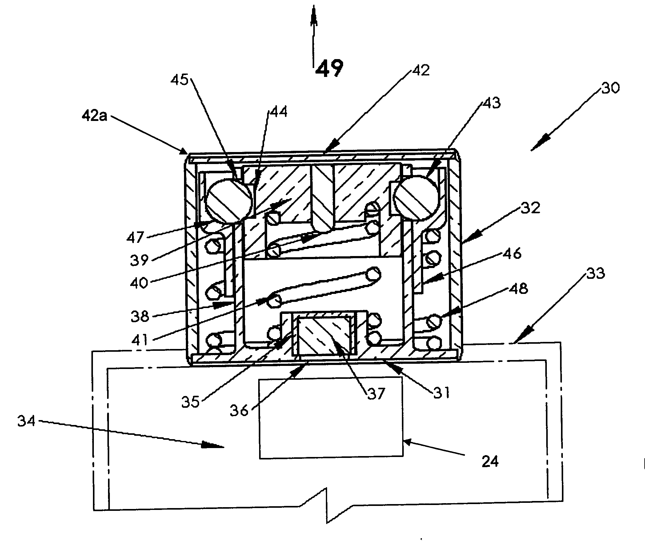 Axially compact mechanical igniter for thermal batteries and the like