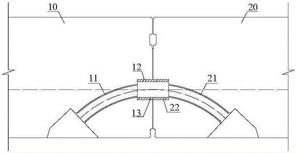 Shield segment lining connector structure with limiting function