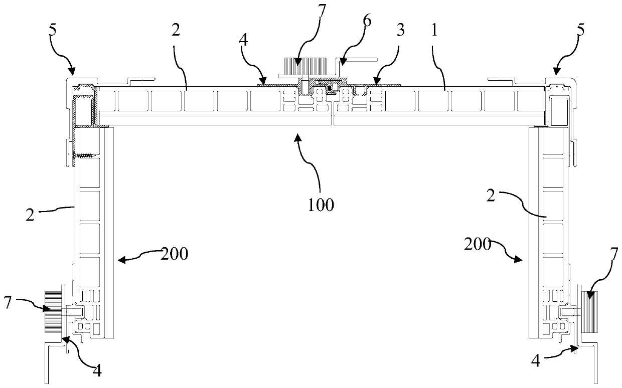 Integrated wall surface device and assembling method thereof