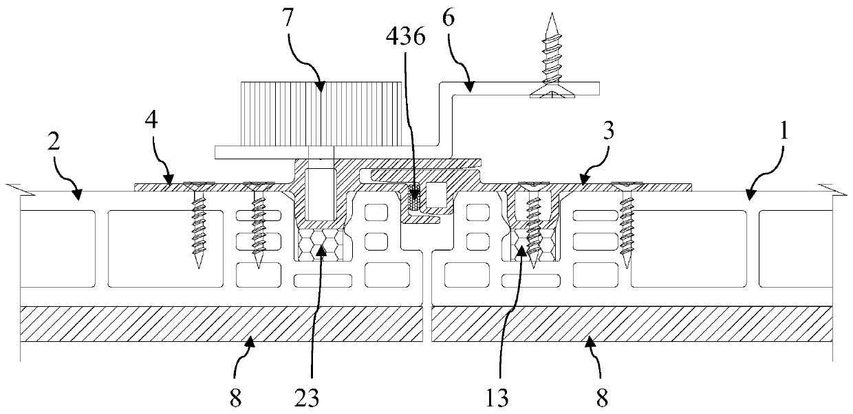 Integrated wall surface device and assembling method thereof