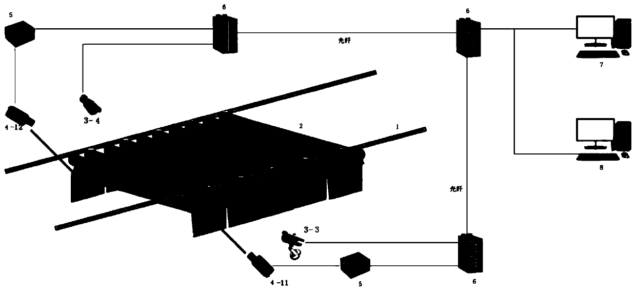 Sintering pallet running monitoring method and system based on laser ranging and image processing