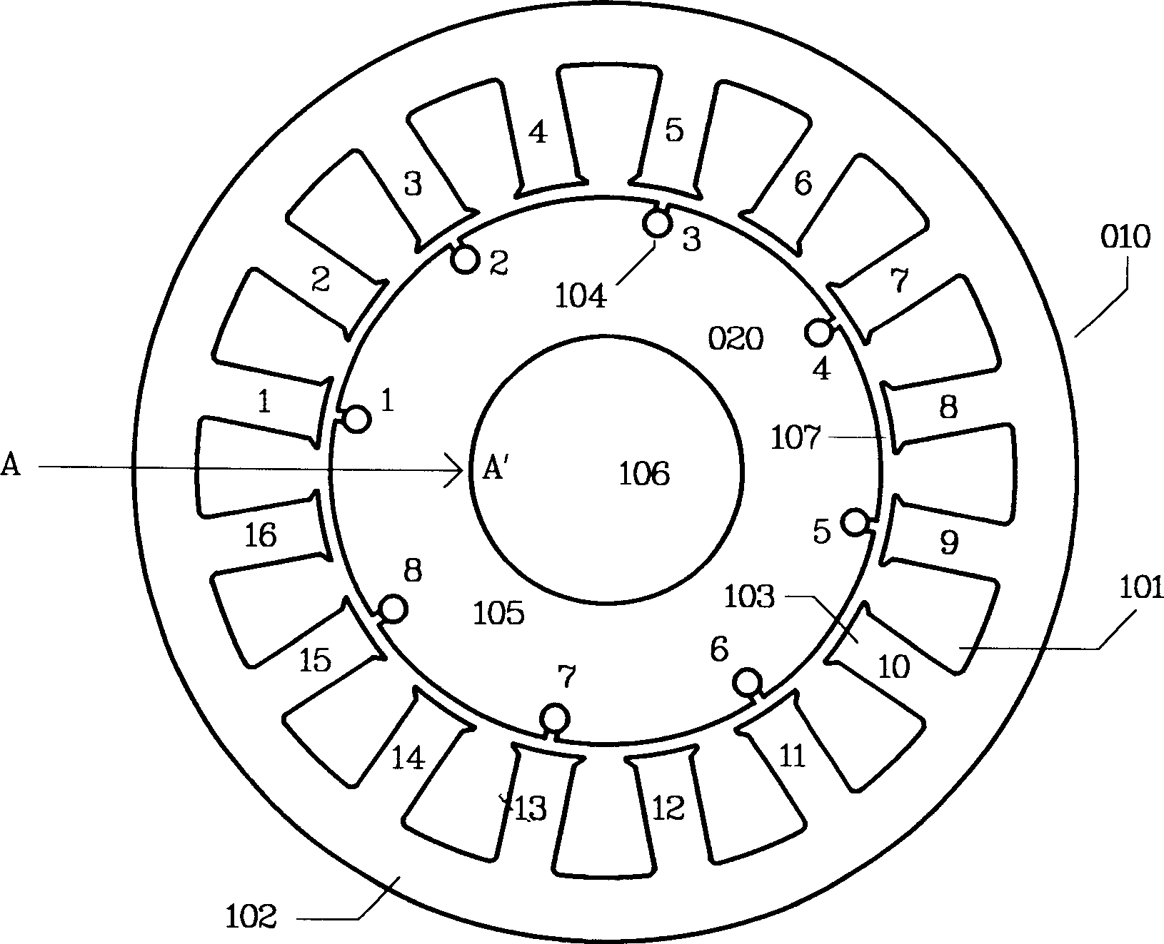 Audio Switch type AC induction motor