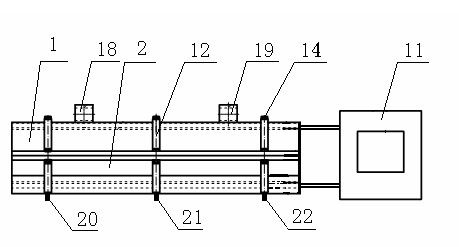 Heating device of lining