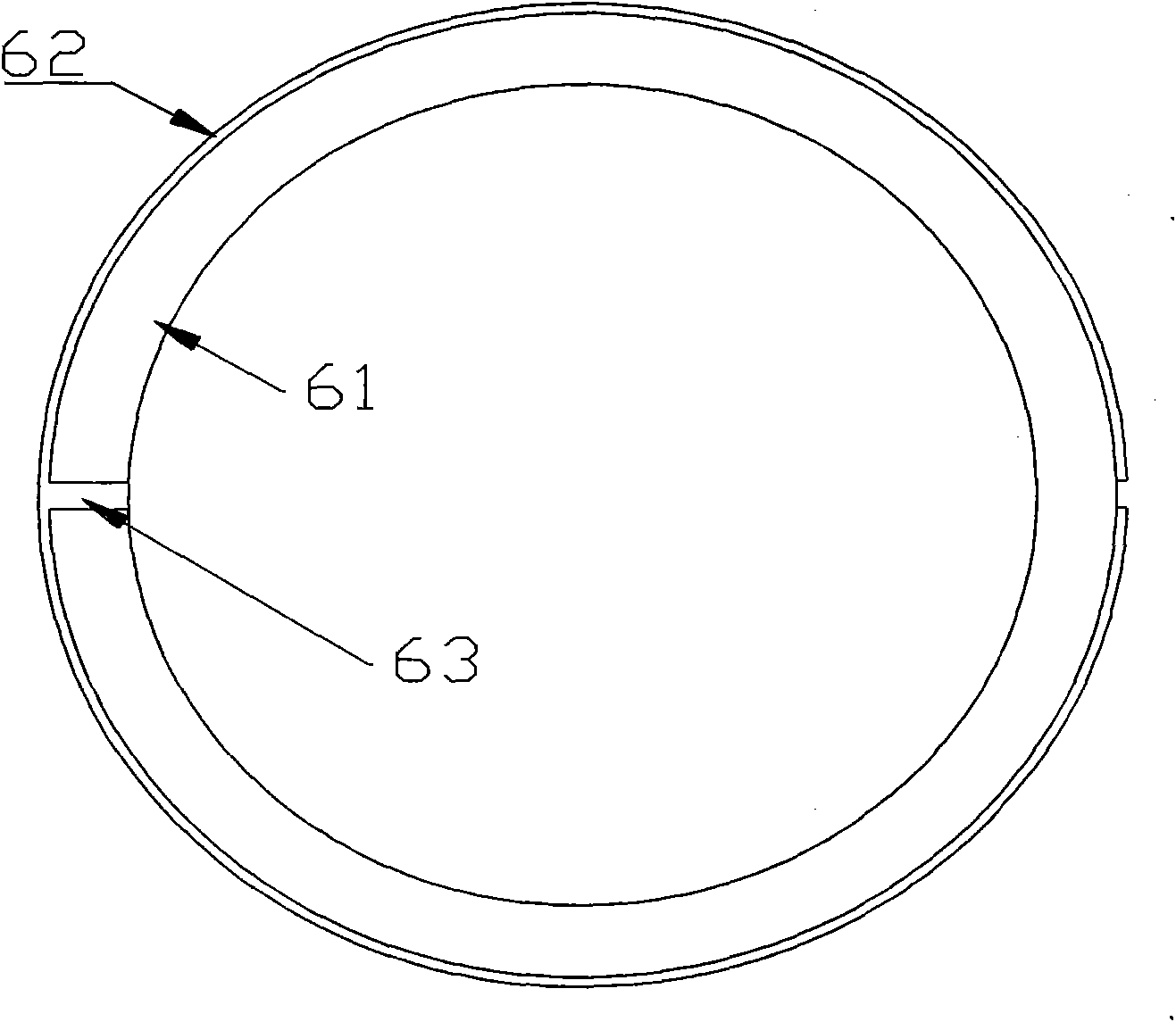 Elastic coupling of one-way precise diaphragm